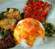 Nasi Bungkus Dendeng Balado