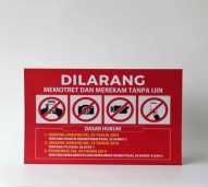 POSTER DILARANG AMBIL GAMBAR