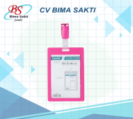 BANTEX ID CARD PORTRAIT + CLIP PINK