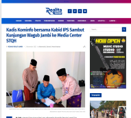 Kadis Kominfo bersama Kabid IPS Sambut Kunjungan Wagub Jambi ke Media Center STQH