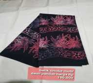 Batik smoke motif daun pandan