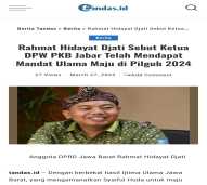 Adikarya Parlemen DPRD Jabar Rahmat Hidayat Djati