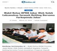 Adikarya Parlemen DPRD Jabar Oleh Soleh