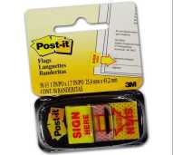 POST IT SIGN HERE PENANDA TANDA TANGAN 3M