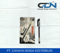 PENA GEL BLACK PEN PER PAK