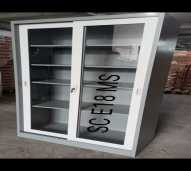 Lemari Arsip Kantor SC-E18 MS Pintu Kaca