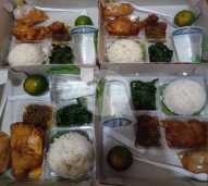 Nasi kotak + Air Mineral
