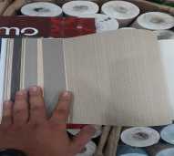 Walpaper Premium Vinyl Dinding Polos Tekstur