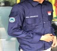 kemeja PDH  lengan panjang custom dengan 2 titik bordir
