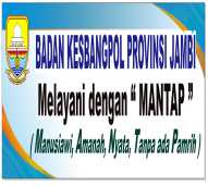 SPANDUK KESBANGPOL MELAYANI DENGAN MANTAP