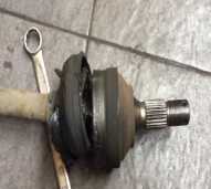 Ganti shaft roda / Bos lower arm