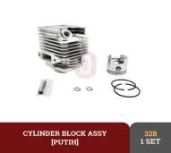 Blok + Piston Set Mesin Rumput