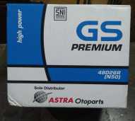 Aki mobil battery GS astra type premium N50 12V 50Ah