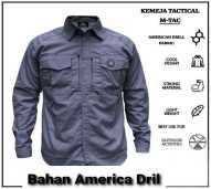 Baju lapangan bahan drill custom (bordir timbul)