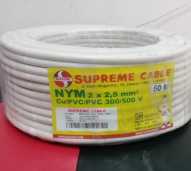 kabel listrik 2x2.5mm NYM eterna tunggal