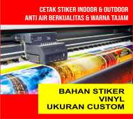 Cetak Bahan Sticker Vinly Meteran